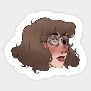 Dead Girl Walking Sticker